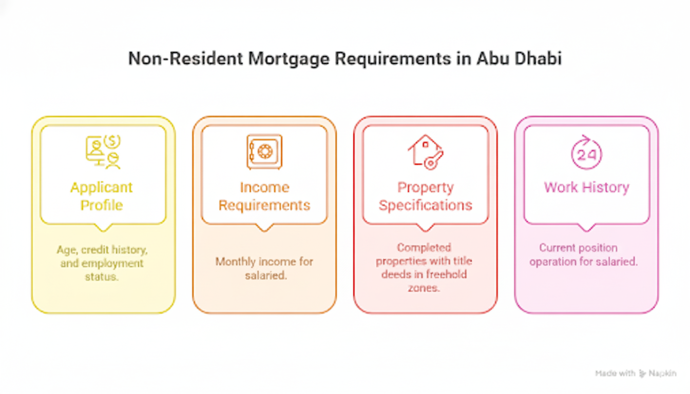 non-resident mortgage Abu Dhabi requirements